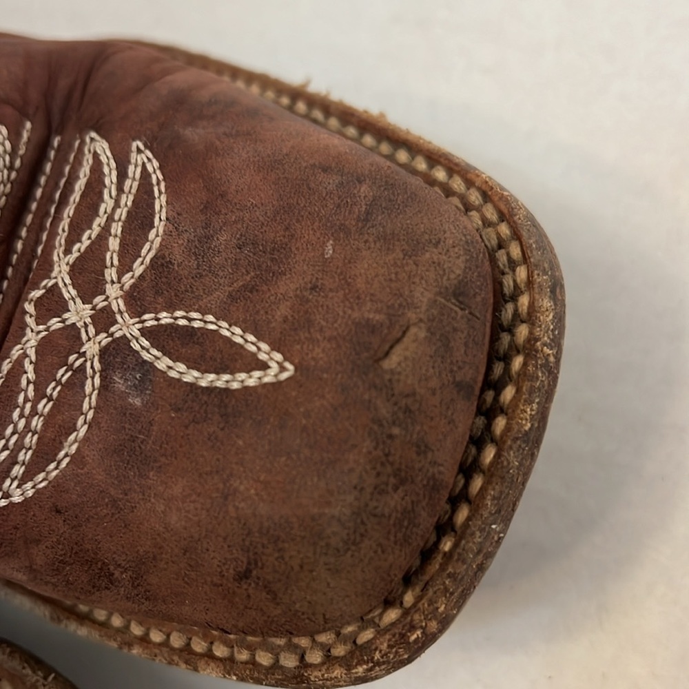 LA SIERRA WOMENS WESTERN BOOTS FLORAL & LEATHER CRAZY TANG 7.5 - Picture 17 of 17